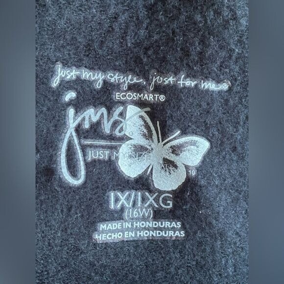 Halloween "Boo" Graphic Black Sweatshirt 1X Cotton Blend Casual Fall Fashion - Picture 6 of 7